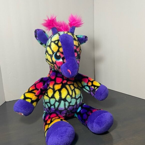 Build-A-Bear Other - Build-A-Bear Rainbow Tie-Dye Giraffe Plush – Retired – 16”